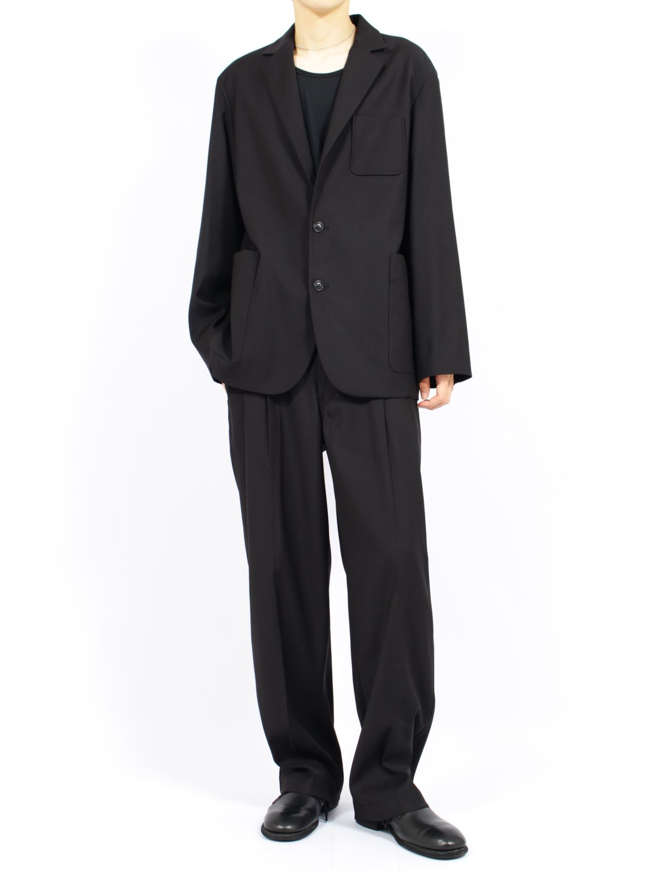 【25AW】サンティアゴ スラックス / SANTIAGO SLACKS / ブラック