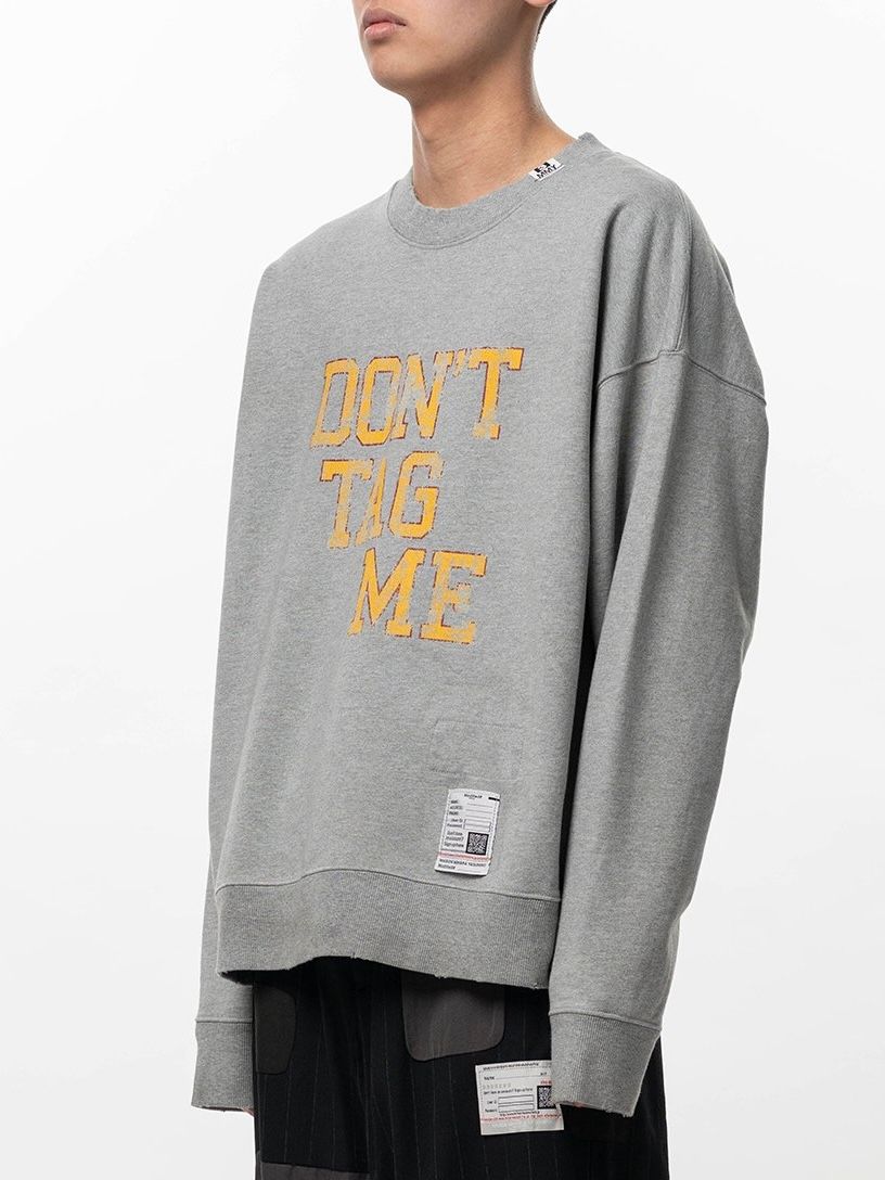 【26SS】ドント タグ ミー プリント スウェットシャツ 長袖カットソー / DON'T TAG ME PRINTED PULLOVER / グレー