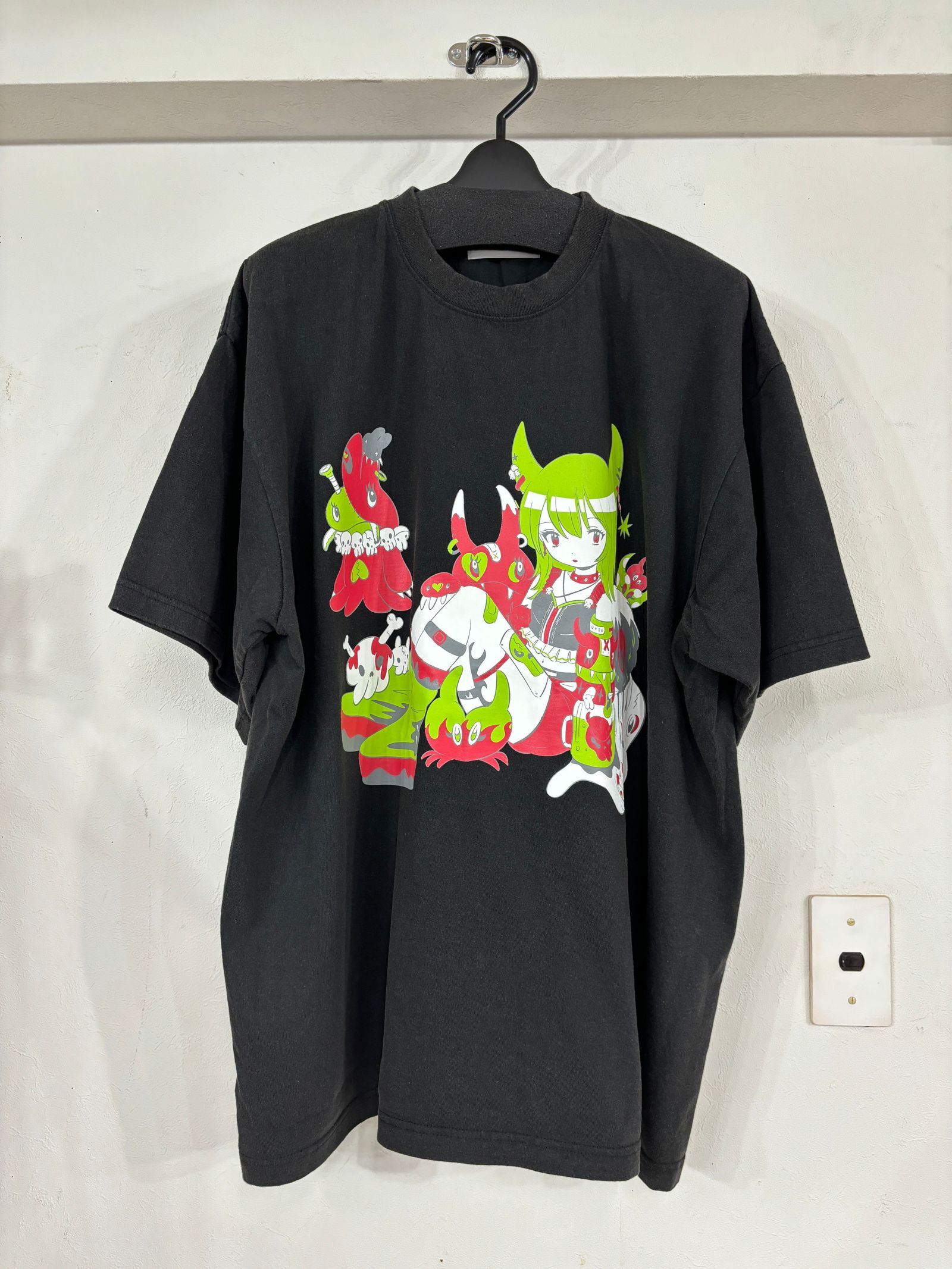 KIDILL - 【25SS】パンク ガール Tシャツ ハード ウォッシュ アートワーク バイ カエ タナカ / PUNK GIRL T-SHIRT  HARD WASH ARTWORK BY KAE TANAKA / ウォッシュ ホワイト | STORY