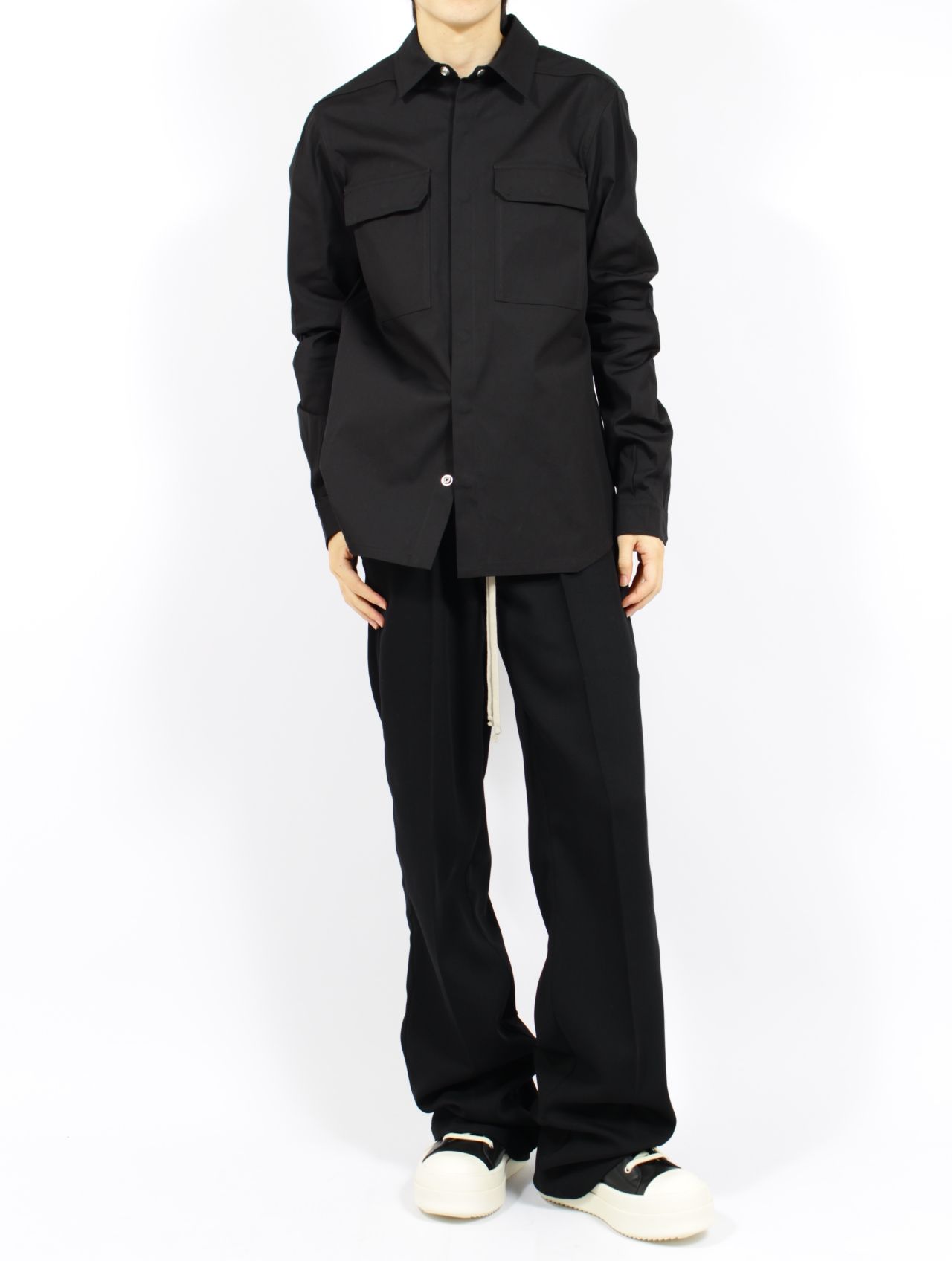 【26SS】アウターシャツ 長袖 / OUTERSHIRT / ブラック