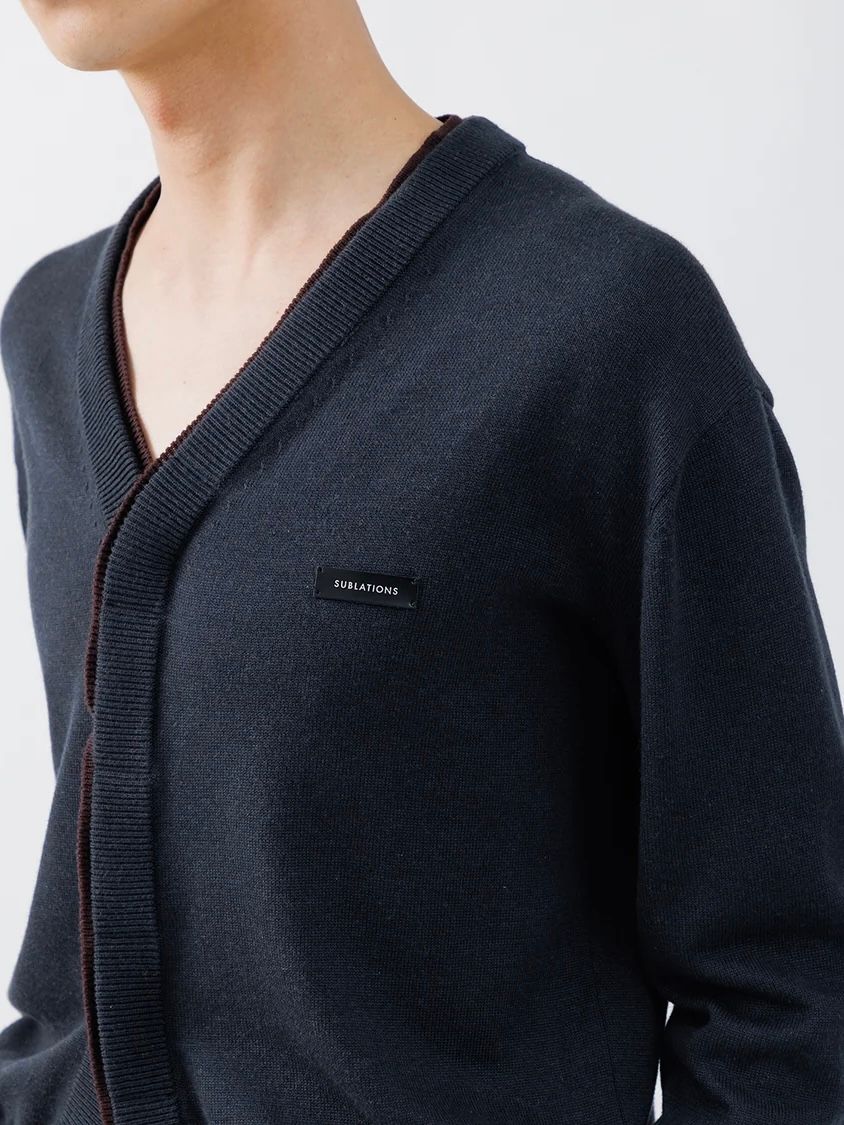 【26AW】コンパクト ライナー カーディガン / COMPACT LINER CARDIGAN .16 / チャコール