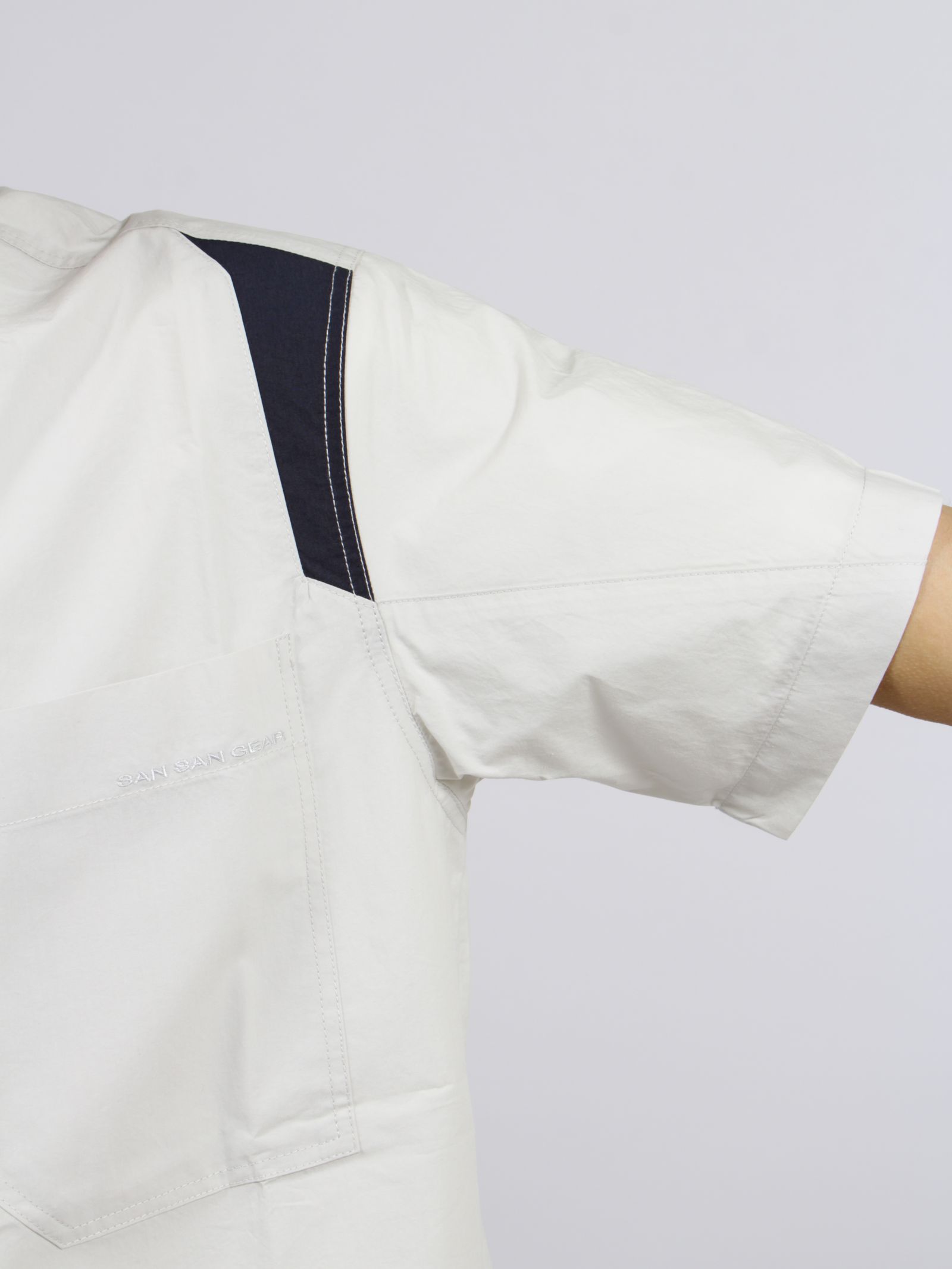 【26SS】ブロック シャツ / BLOCK SHIRT / ライト グレー