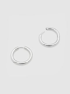 【両耳用】クラシック フープ ピアス M / Classic Hoop Medium / シルバー