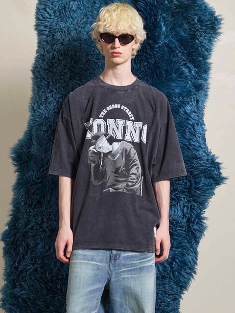 外道 ストリート '近野' Tシャツ / GEDOU STREET 'KONNO' T-SHIRT / ブラック