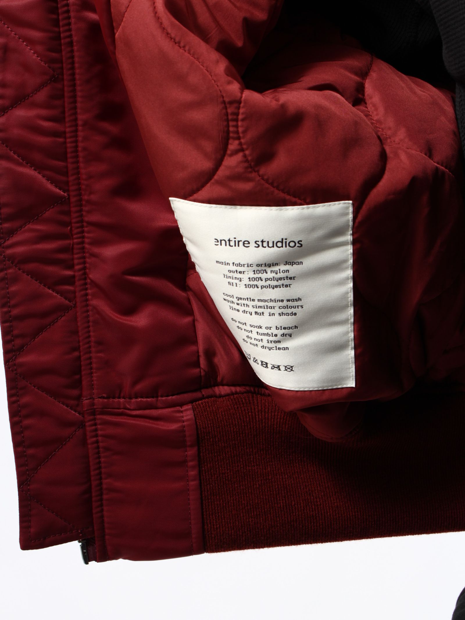 【25SS】フード ボンバー ジャケット / HOODED BROAD BOMBER / GARNET(レッド)