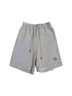 'ペンタグラム' コットン ディストレスド ジャージ ショーツ / COTTON DISTRESSED JERSEY SHORTS 'PENTAGRAM / グレー