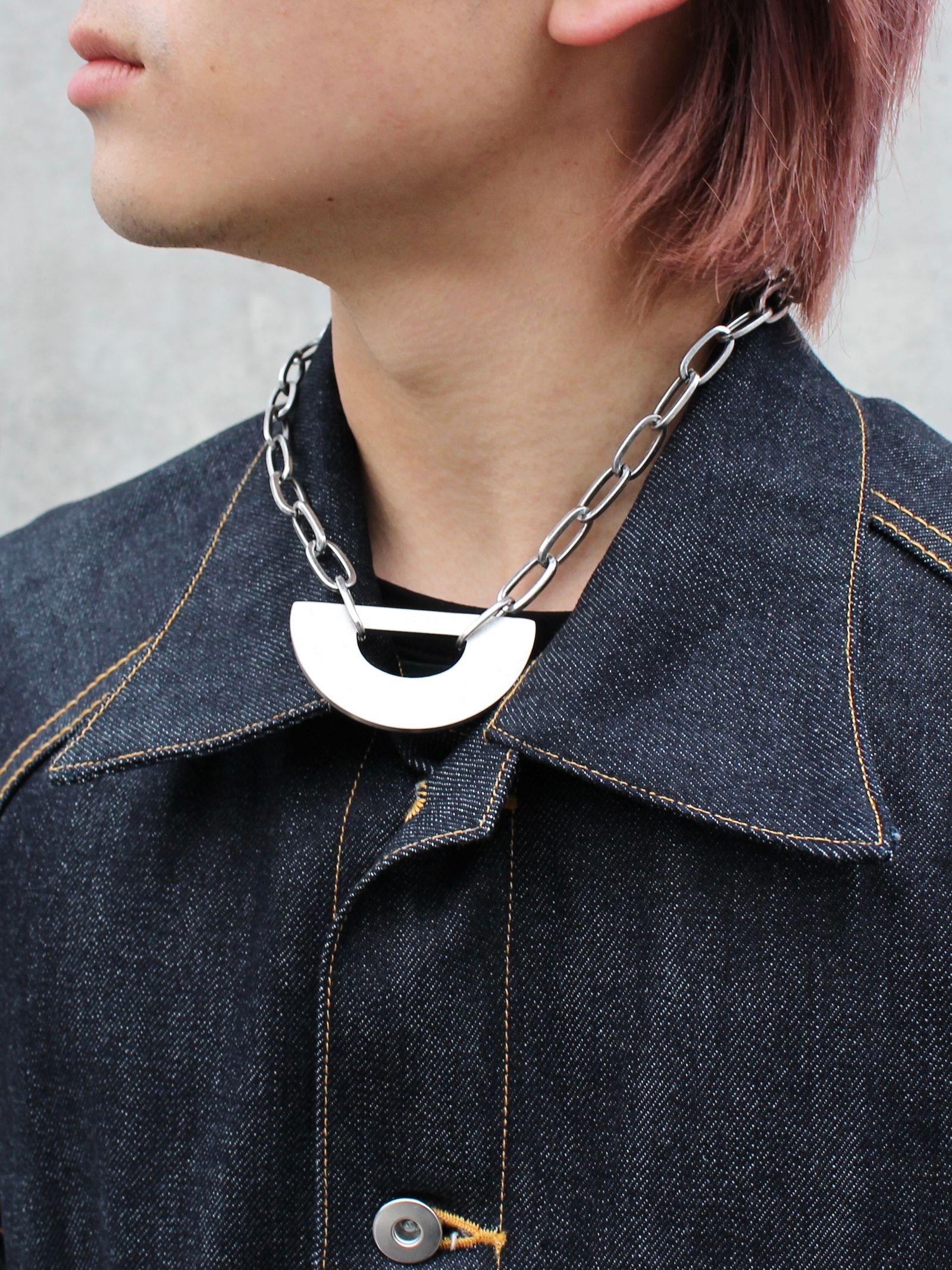 分度器モチーフ ネックレス / PROTRACTOR NECKLACE / シルバー