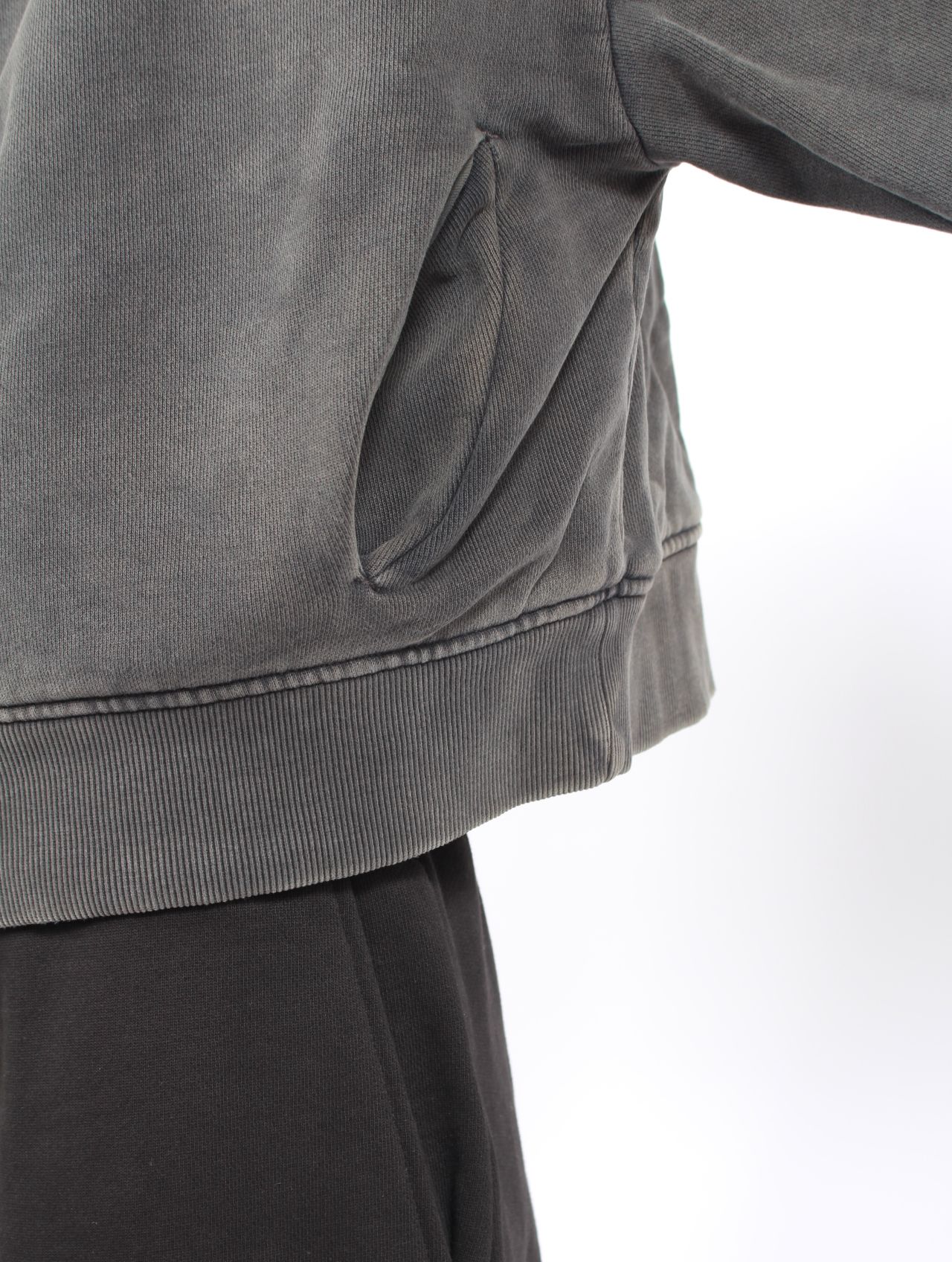サーマル フード ジップアップ パーカー / THERMAL HOOD / WASHED BLACK(ウォッシュブラック)