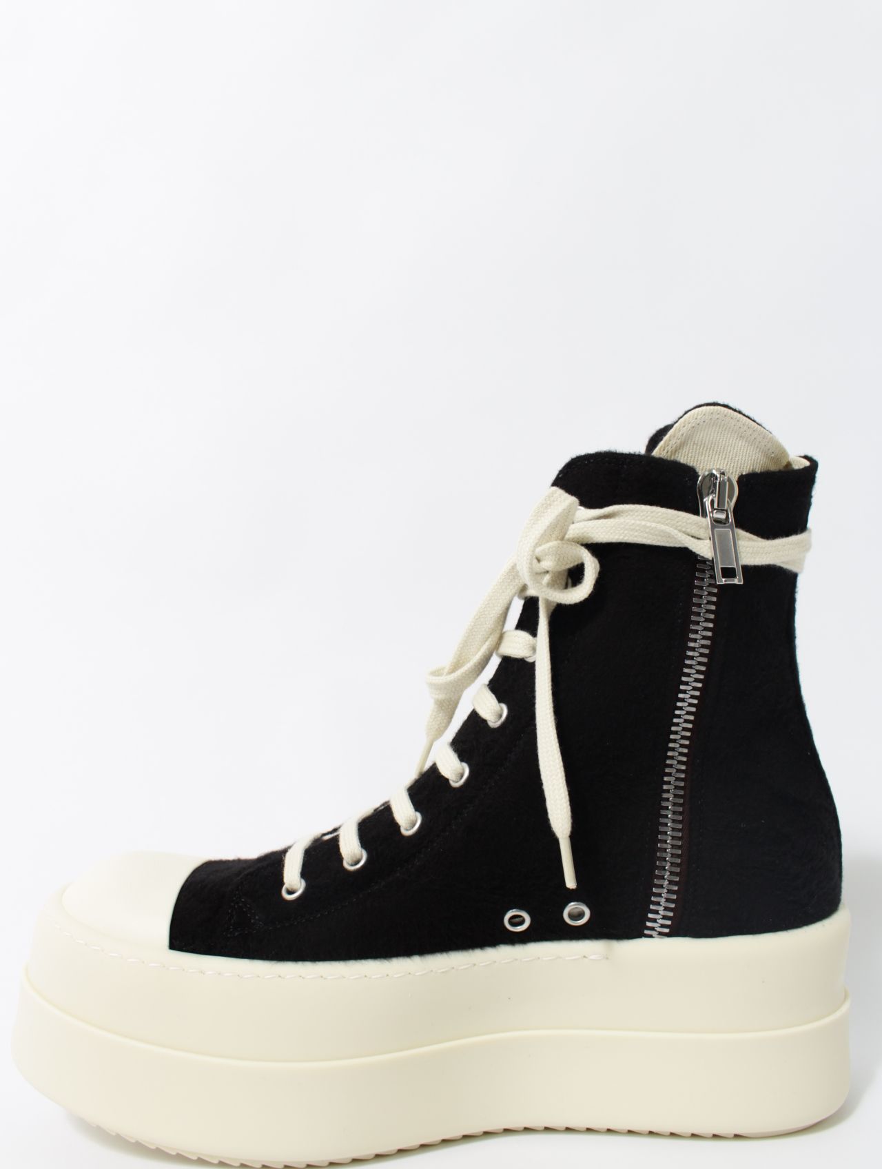 【25AW】ダブルバンパー ハイカット スニーカー / DOUBLE BUMPER SNEAKS / ブラック×ホワイト