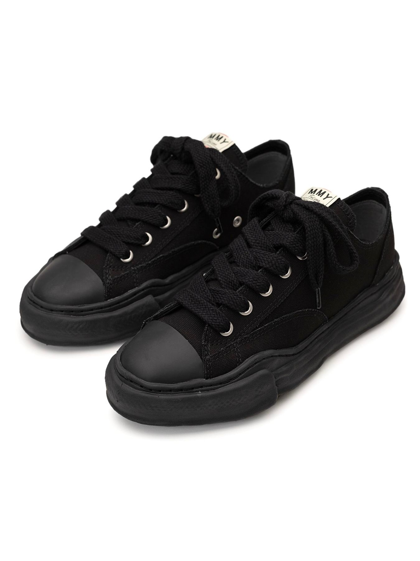 "ピーターソン" キャンバス ローカット スニーカー / PETERSON LOW OG SOLE CANVAS LOWCUT SNEAKER / ブラック x ブラック