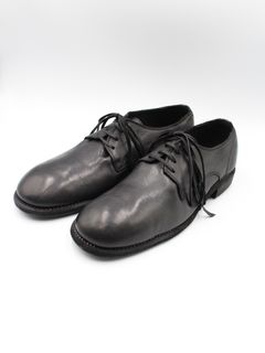 【992X】クラシック 馬革 ホース レザー ダービーシューズ レースアップ シングルソール / HORSE FULL GRAIN CLASSIC DERBY / ブラック