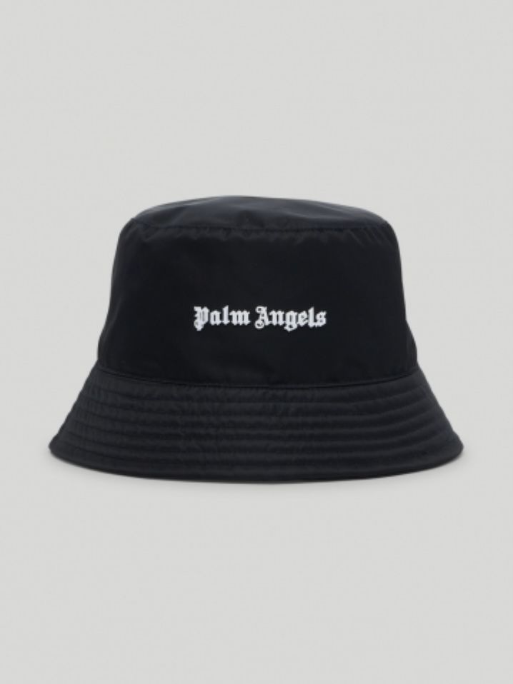 Womens Accessories Hats Palm Angels Burning Bucket Hat in Black 