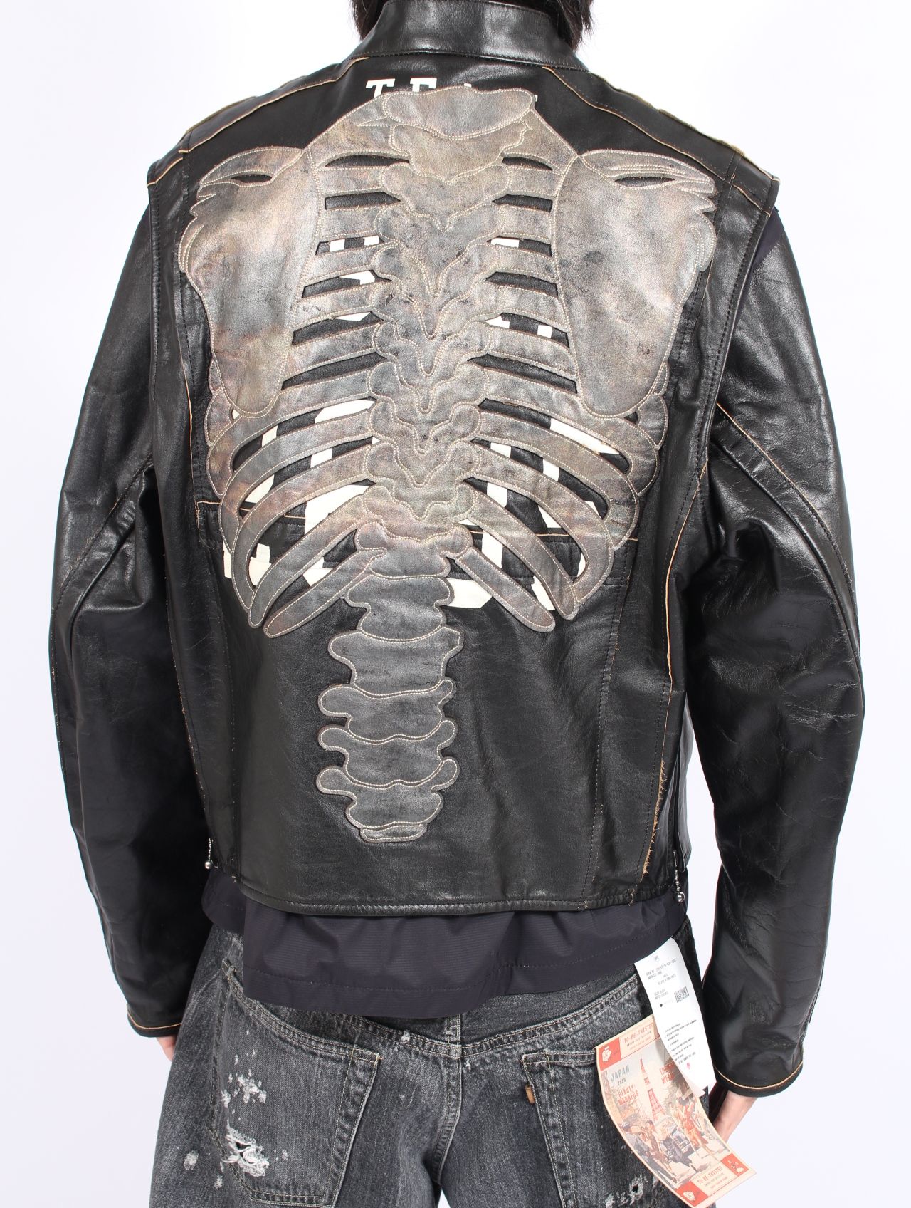 【25AW】ボーン デタッチャブル レーサー ライダース / DETACHABLE RACER RIDERS Ver, BONE / ブラック