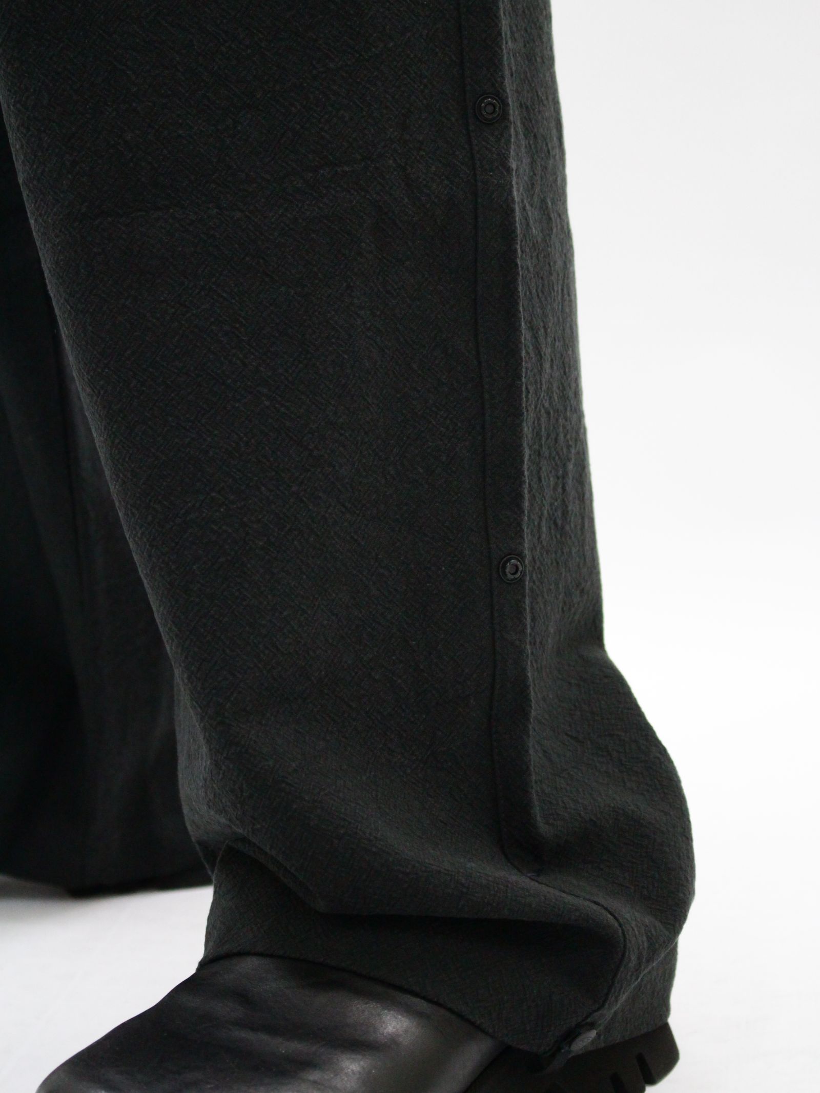 【26SS】ウェルド パッチド パンツ / WELD PATCHED PANTS / ブラック