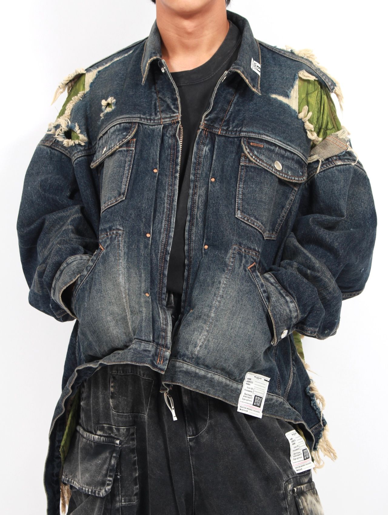 即売品　Maison mihara yasuhiro２５ss 　デニムジャケット Maison MIHARA YASUHIRO - 【25AW】 ダブル レイヤード デニム