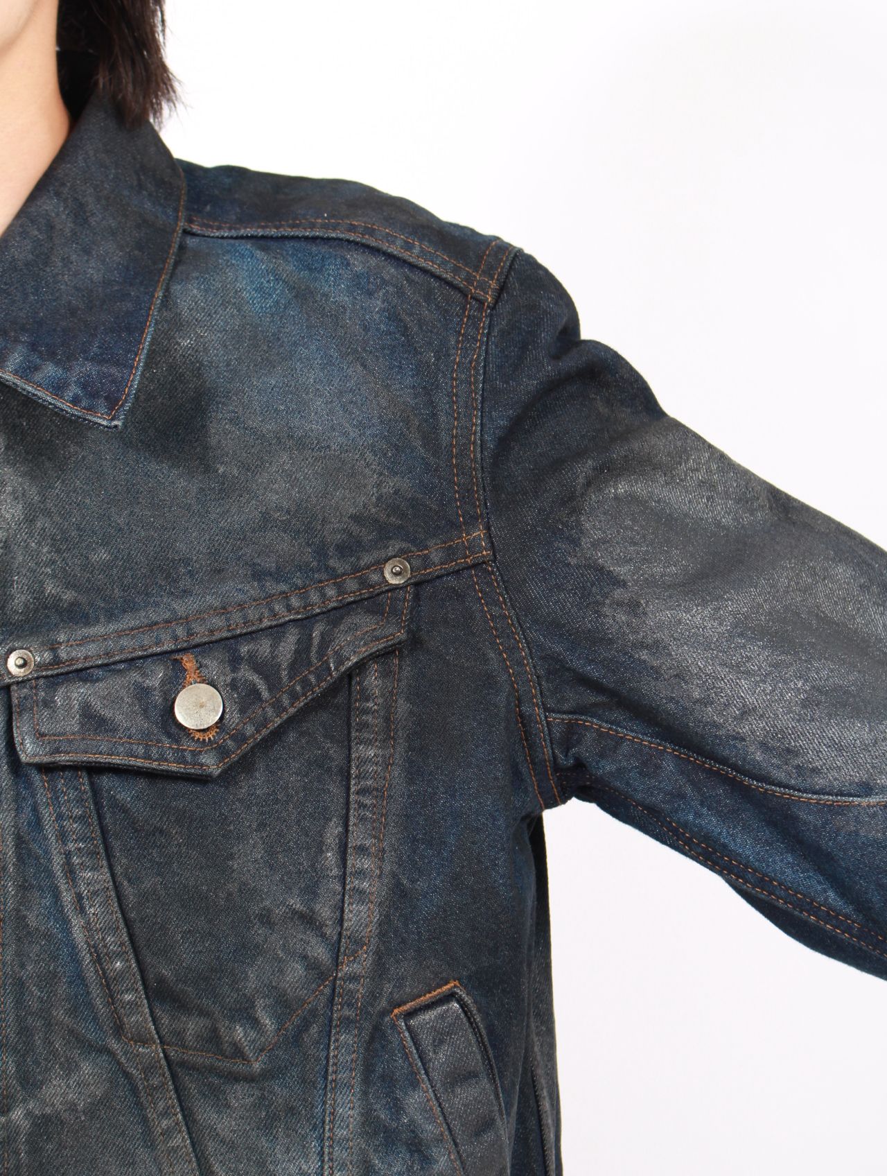 【25AW】 3D トラッカー ジャケット デニム ジャケット  / 3D TRUCKER JACKET / LUSTER COATED DARK INDIGO(ダーク インディゴ)