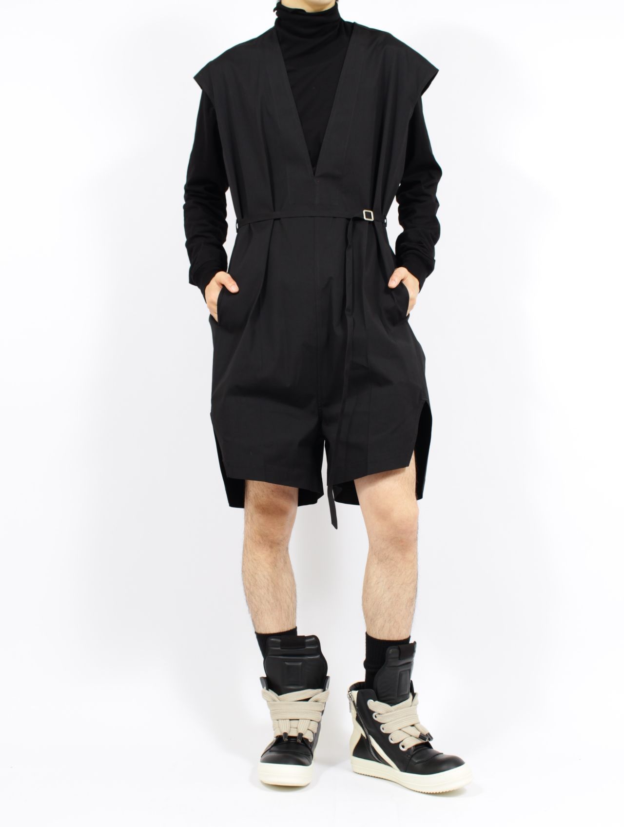 【26SS】 ショート ジャンプスーツ / SL SHORT JUMPSUIT / ブラック