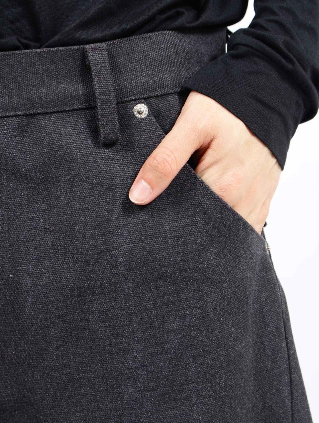 【26SS】 3D ショート デニム パンツ / 3D SHORT DENIM PANTS / ダークグレー