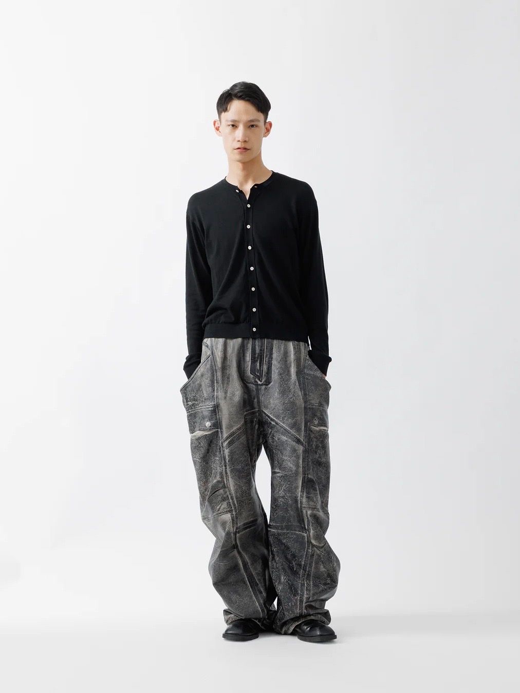 【26SS】クラッキング コーテッド バナナ カッティング パンツ / CRACKING COATED BANANA CUTTING PANTS .15 / サンドベージュベース