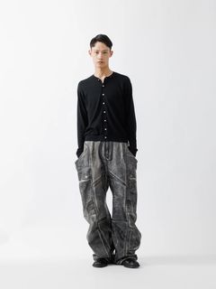 【26SS】クラッキング コーテッド バナナ カッティング パンツ / CRACKING COATED BANANA CUTTING PANTS .15 / サンドベージュベース