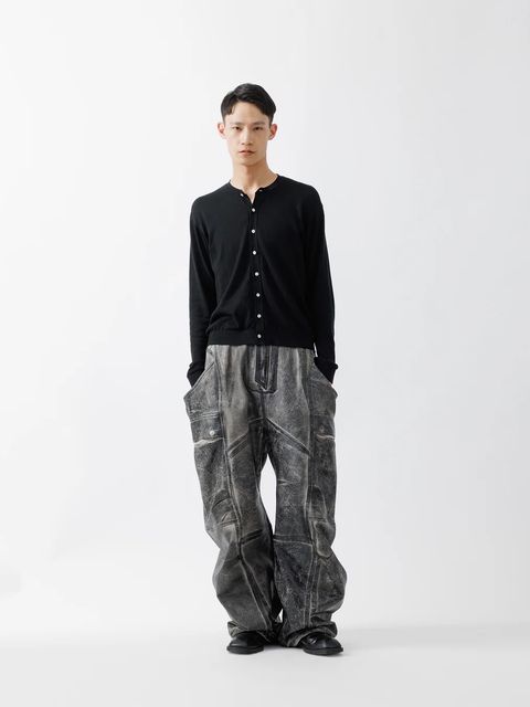 【26SS】クラッキング コーテッド バナナ カッティング パンツ / CRACKING COATED BANANA CUTTING PANTS .15 / サンドベージュベース