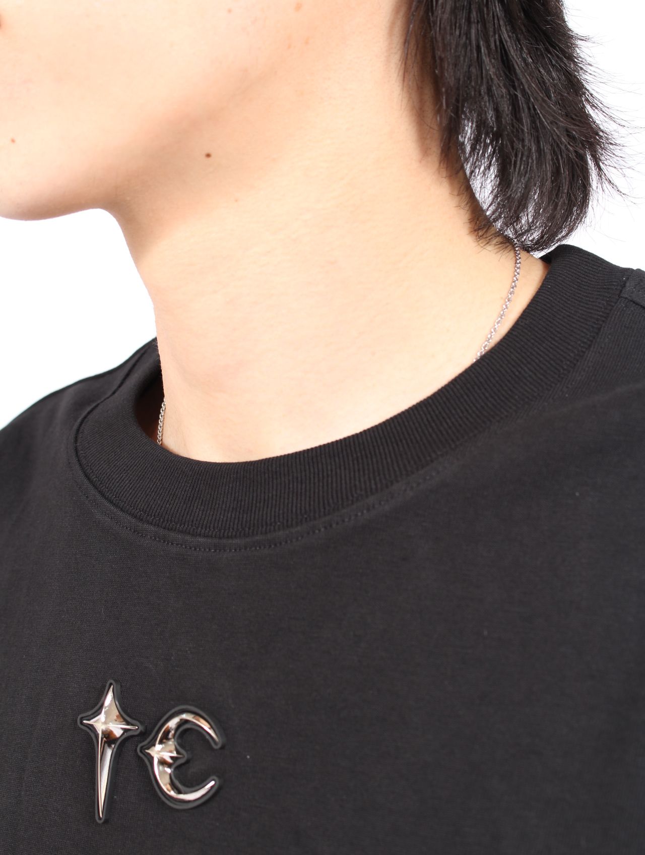 【25AW】TC パターン ロングスリーブ Tシャツ 長袖 カットソー / TC PATTERN LONG-SLEEVE / ブラック