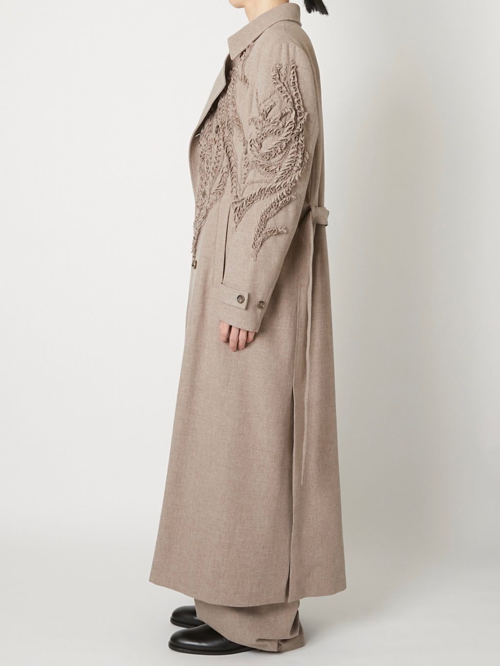 【26AW】ロング ウール コート / LONG WOOL COAT / ベージュ