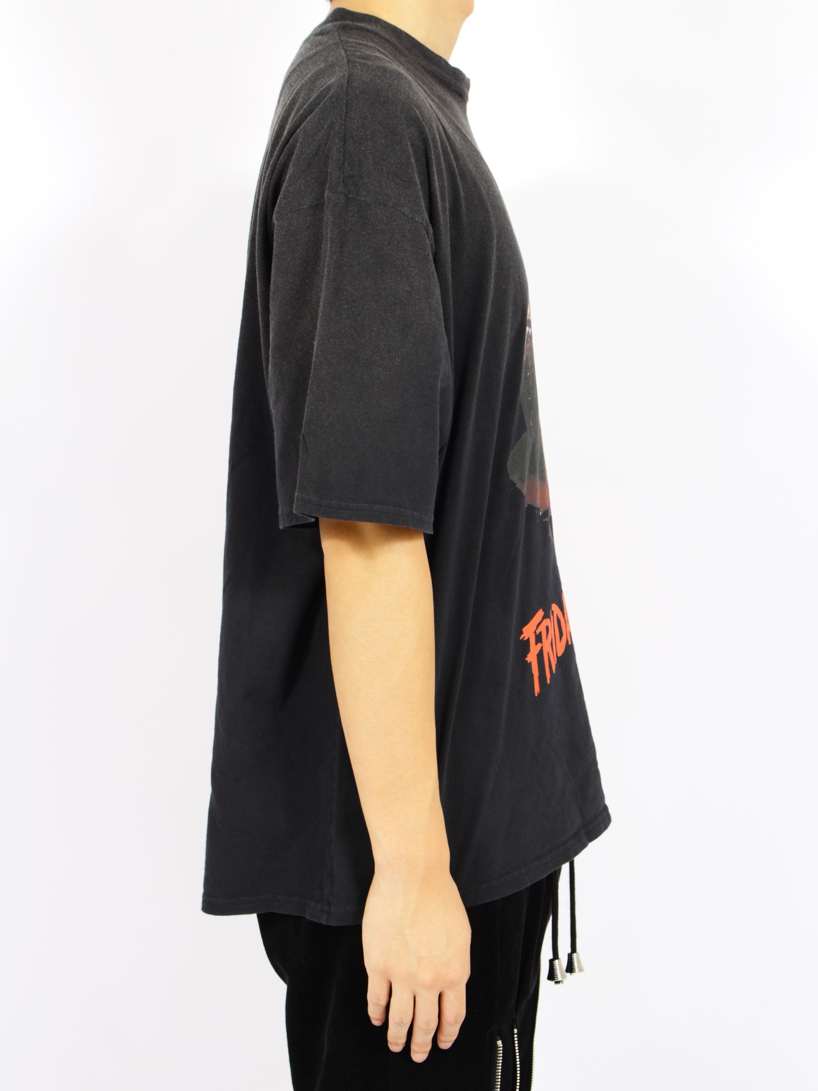【13日の金曜日コラボ】ヴィンテージ エフェクト Tシャツ / x FRIDAY THE 13TH VINTAGE EFFECT T-SHIRT 01 / ブラック