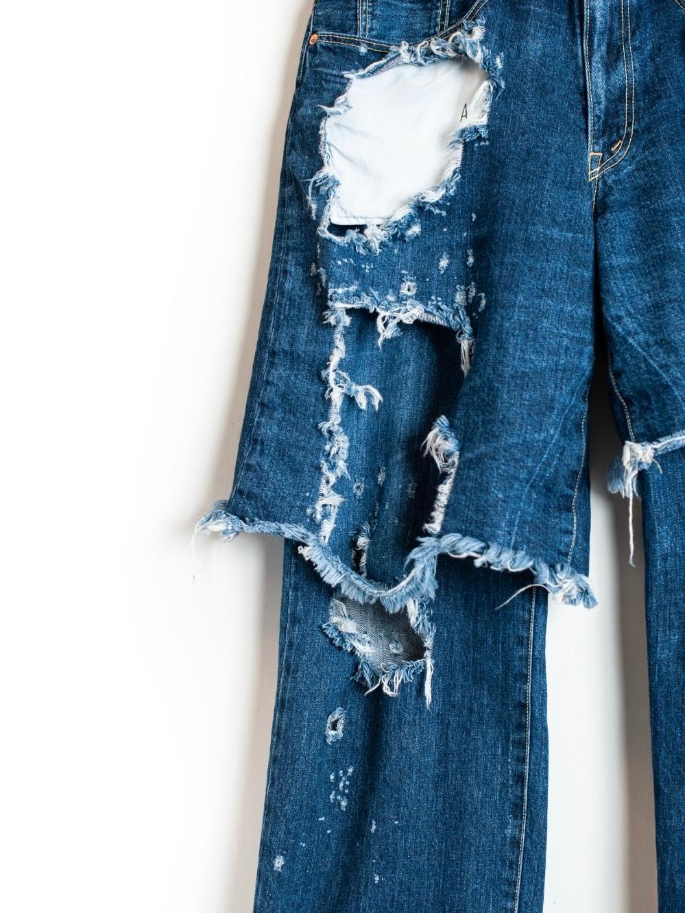 【25AW】リメイク レイヤー デニム パンツ / RE:LAYER 5P DENIM PANTS / インディゴ