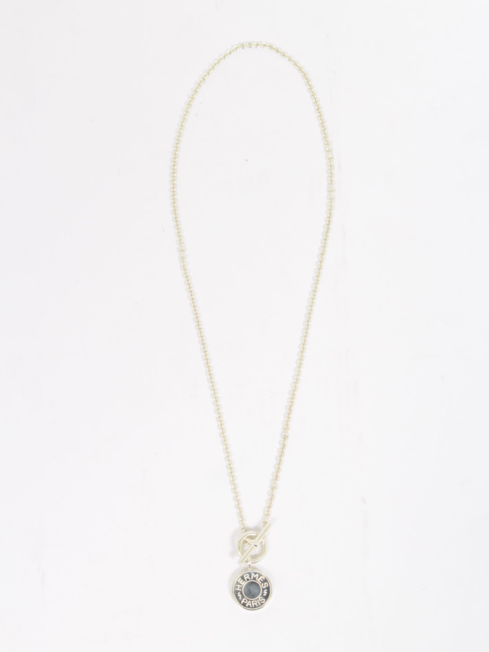 【HERMES VINTAGE】セリエ ネックレス  アミュレット / SELLIER NECKLACE / シルバー
