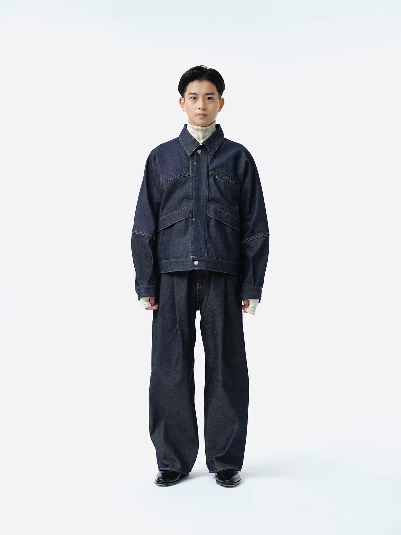【26AW】2タック ワイド デニムパンツ / 2TUCK WIDE DENIM PANTS -ENTASIS Mk-Ⅱ- / リジットインディゴ