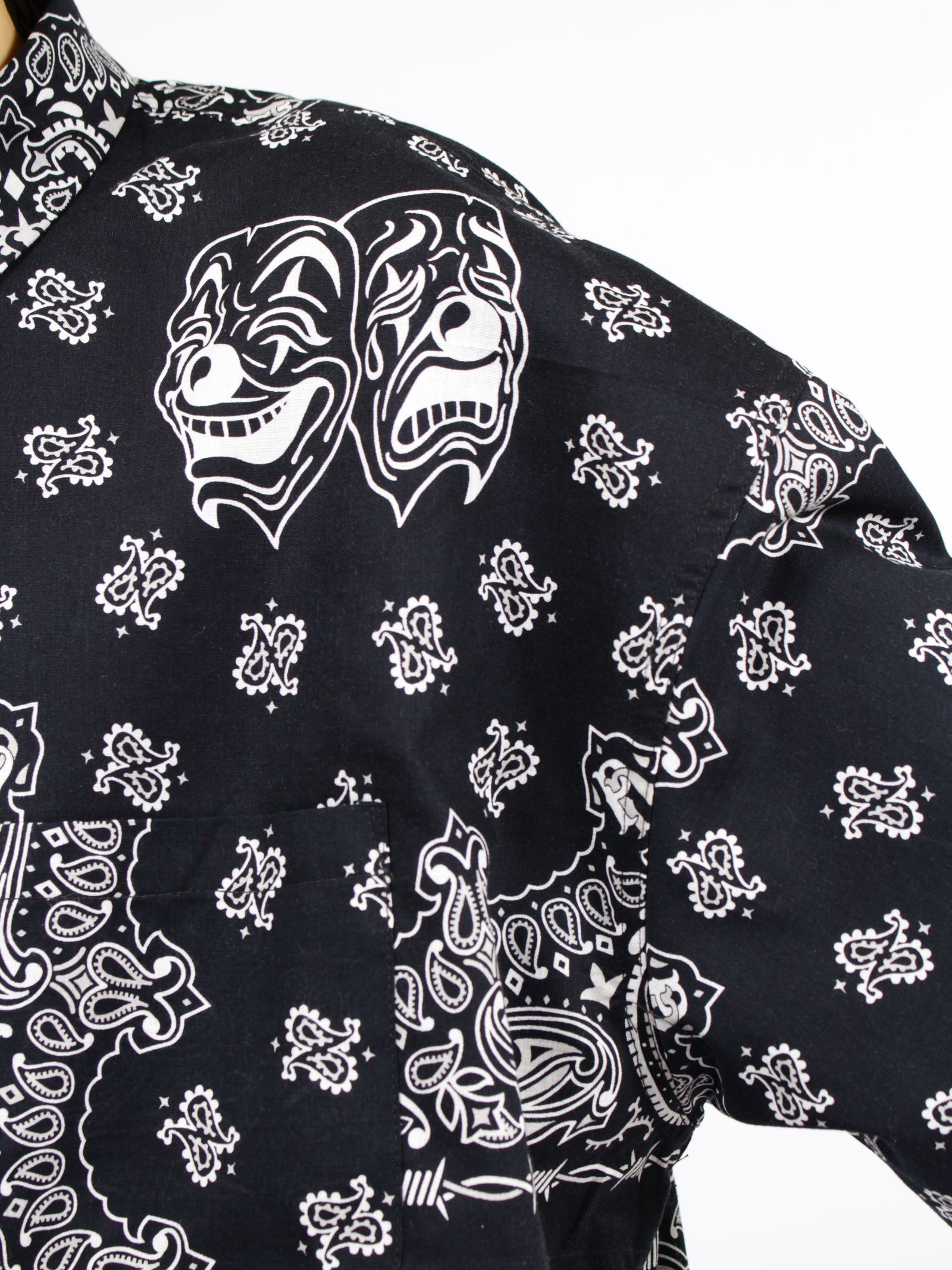 【26SS】コットン バンダナ シャツ ジャケット / COTTON BANDANA SHIRT JKT / ブラック