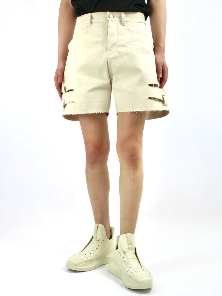 RICK OWENS - 【22SS】ダメージカット ショーツ / RAW SPARTAN CUTOFFS