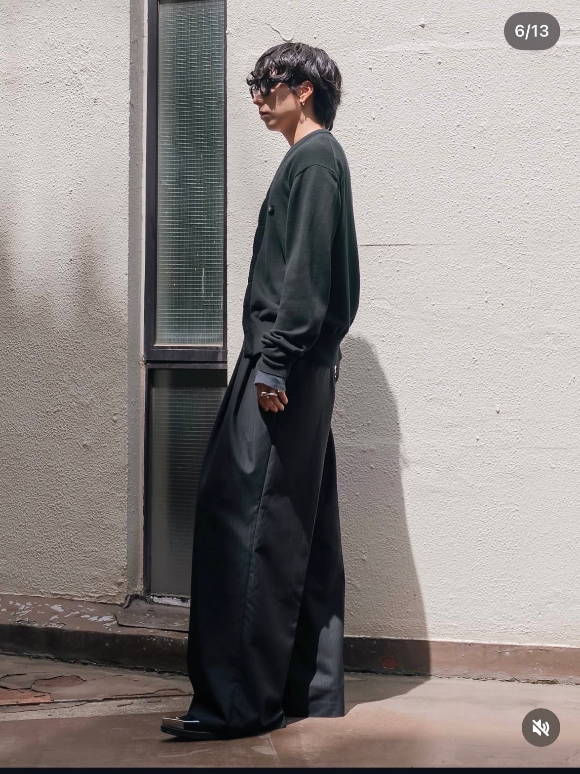 【26AW】コンパクト ライナー カーディガン / COMPACT LINER CARDIGAN .16 / ブラック
