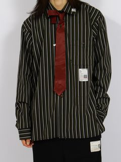 【26AW】 アタッチド タイ ロングスリーブ シャツ / ATTACHED TIE L/S SHIRTS / ブラック