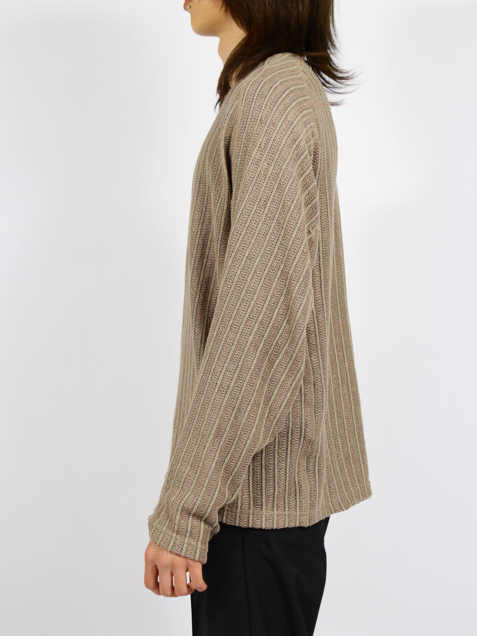 【26SS】ウェーブ ロングスリーブ Tシャツ / LONG SLEEVE T-SHIRTS WAVE / ベージュ