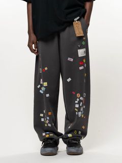 【26AW】 プライス ステッカー スウェット パンツ / PRICE STICKER SWEAT PANTS / ブラック (A17PT552)