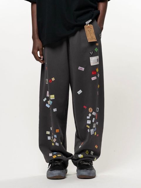 【26AW】 プライス ステッカー スウェット パンツ / PRICE STICKER SWEAT PANTS / ブラック (A17PT552)
