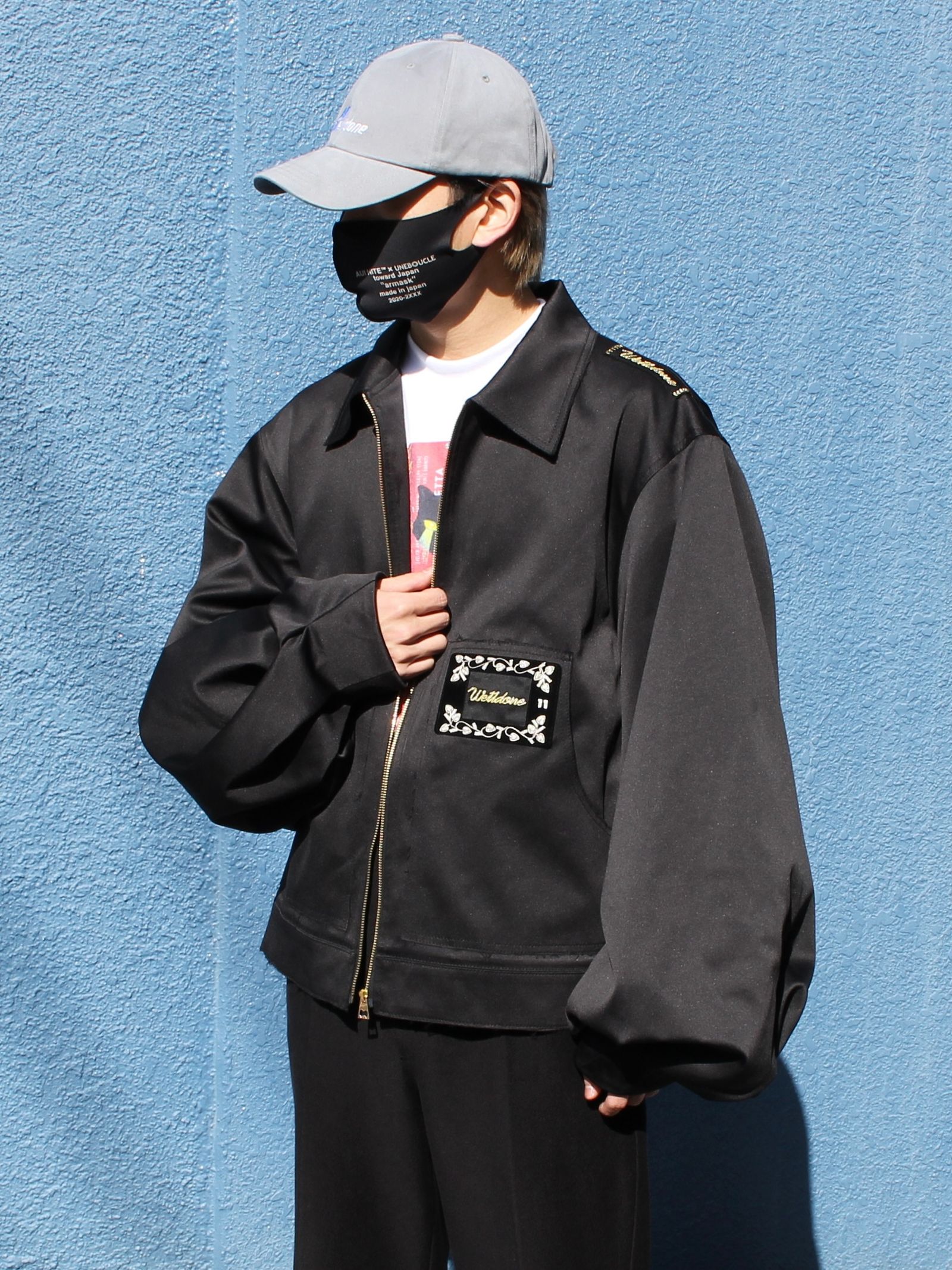 グラフィックTシャツがアクセント!ワークジャケットを使用したストリートコーデ