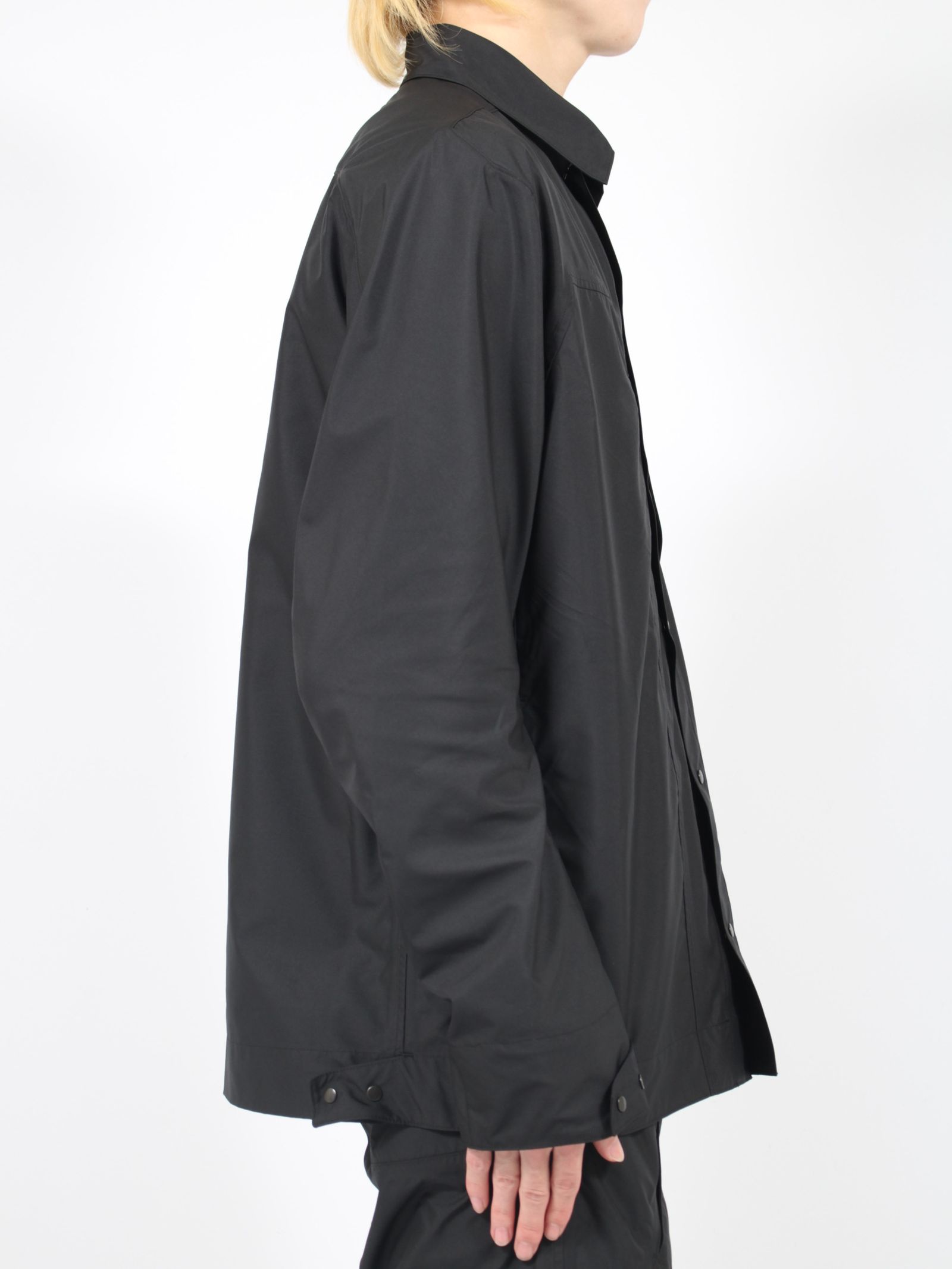 Leather like over jacket setup | Judin