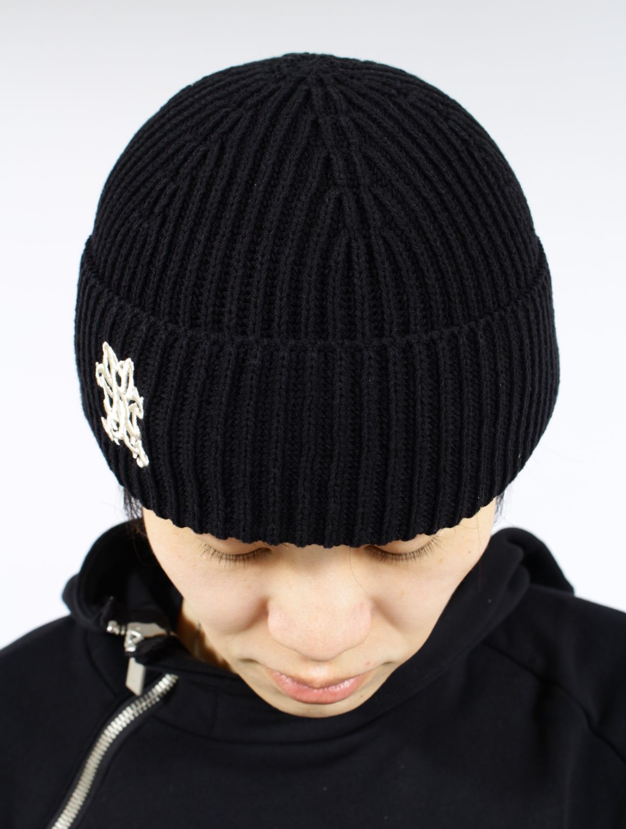 【26SS】カミヤ ロゴ ビーニー / "KMY"BEANIE / ブラック