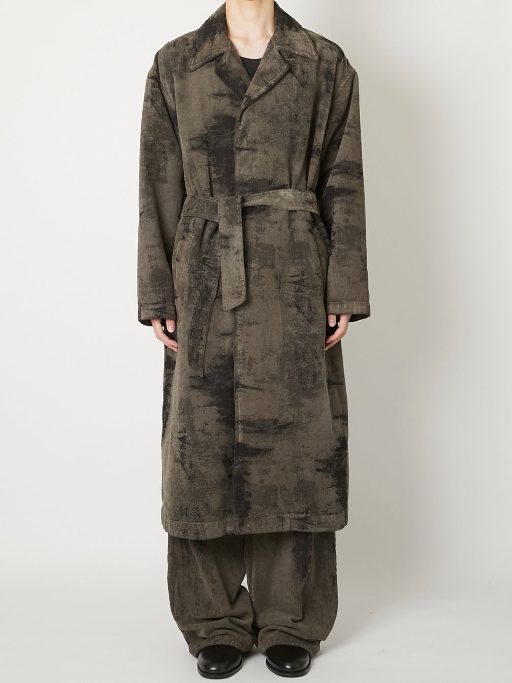 【26AW】モール ジャガード デニム コート / MOLE JACQUARD DENIM COAT / グレー