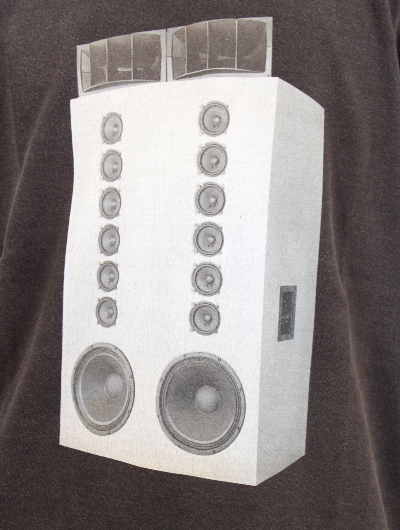 【25AW】スピーカー グラフィック Tシャツ 半袖 カットソー / SPEAKER T-SHIRTS / ブラック