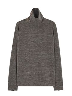 【21AW】ADRIAN TURTLE-NECK SWEATER / ブラウン
