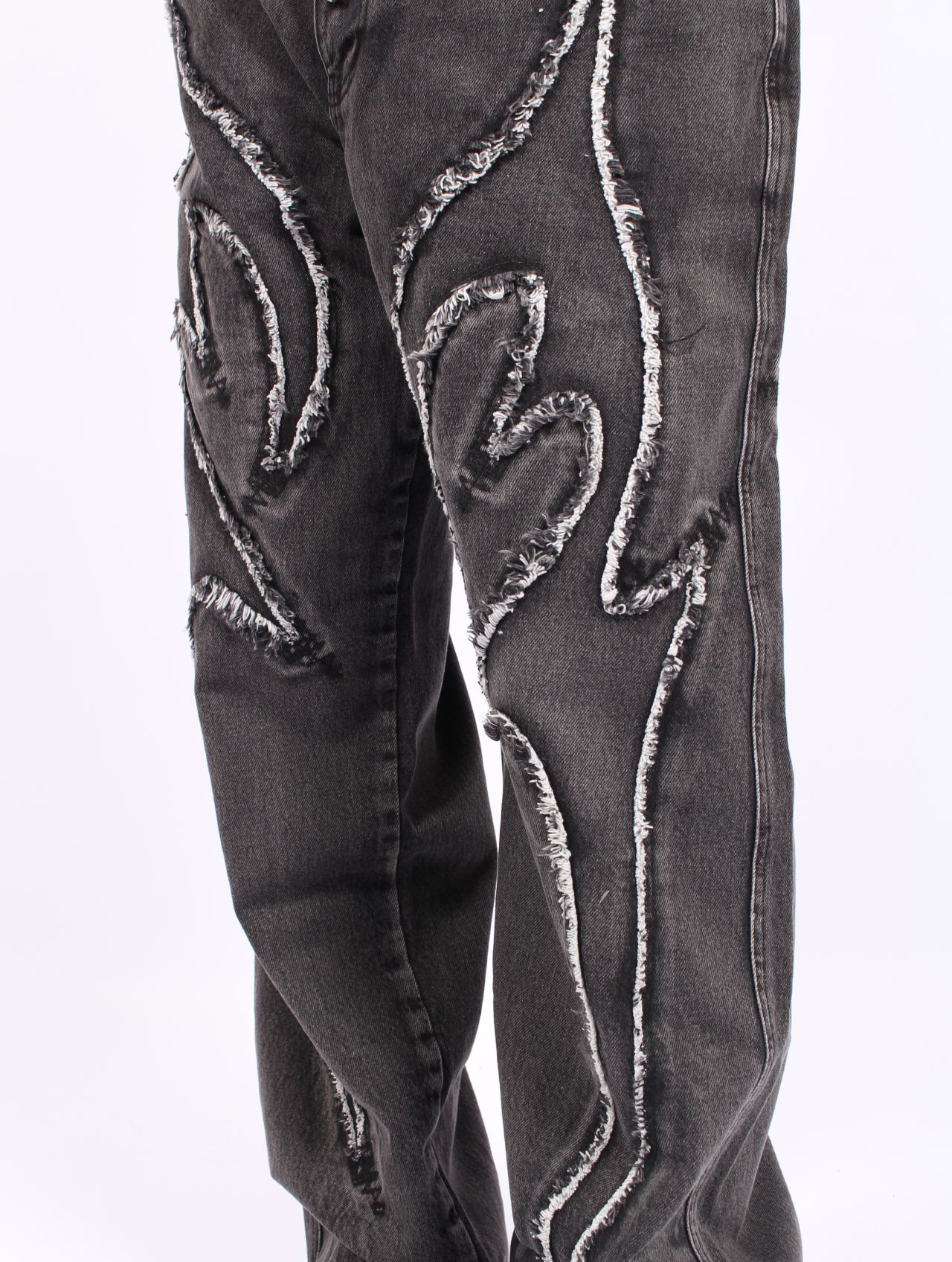 【25AW】トライバル デニム パンツ / TRIBLE DENIM PANTS / ブラック