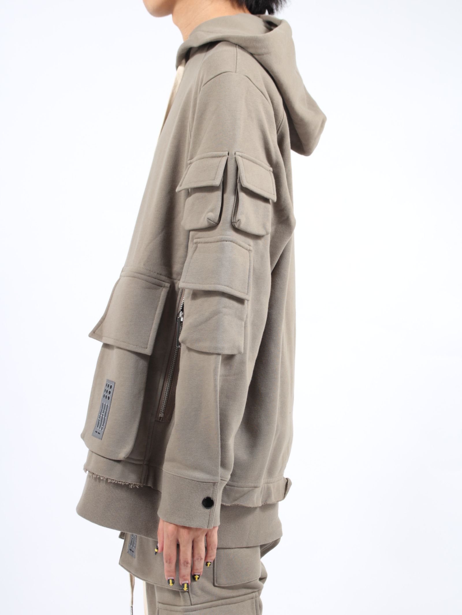 【24AW】ベーシック フーディー プルオーバー パーカー / BASIC HOODIE PULLOVER / グレージュ