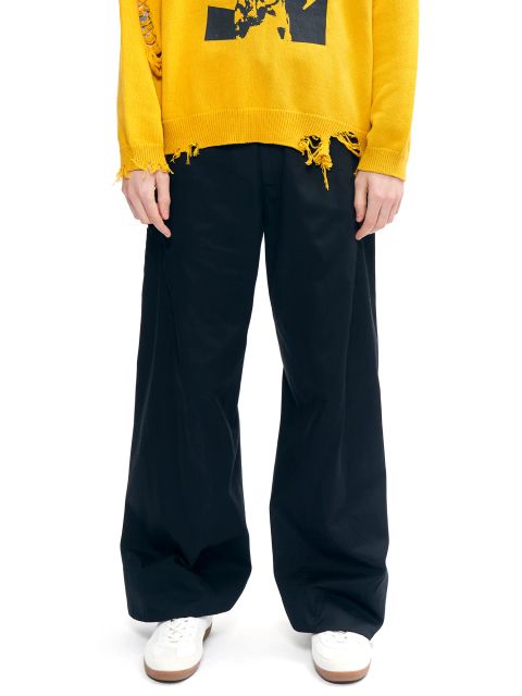 【25AW】ツイステッド ワーク パンツ / TWISTED WORK PANTS / ブラック