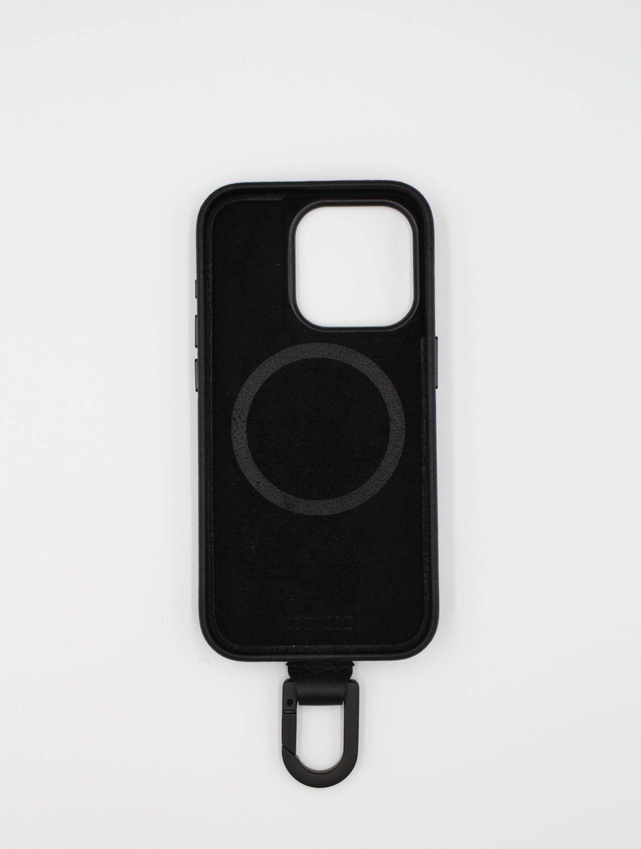 カラビナ付アイフォンケース / CARABINER CASE / ブラック