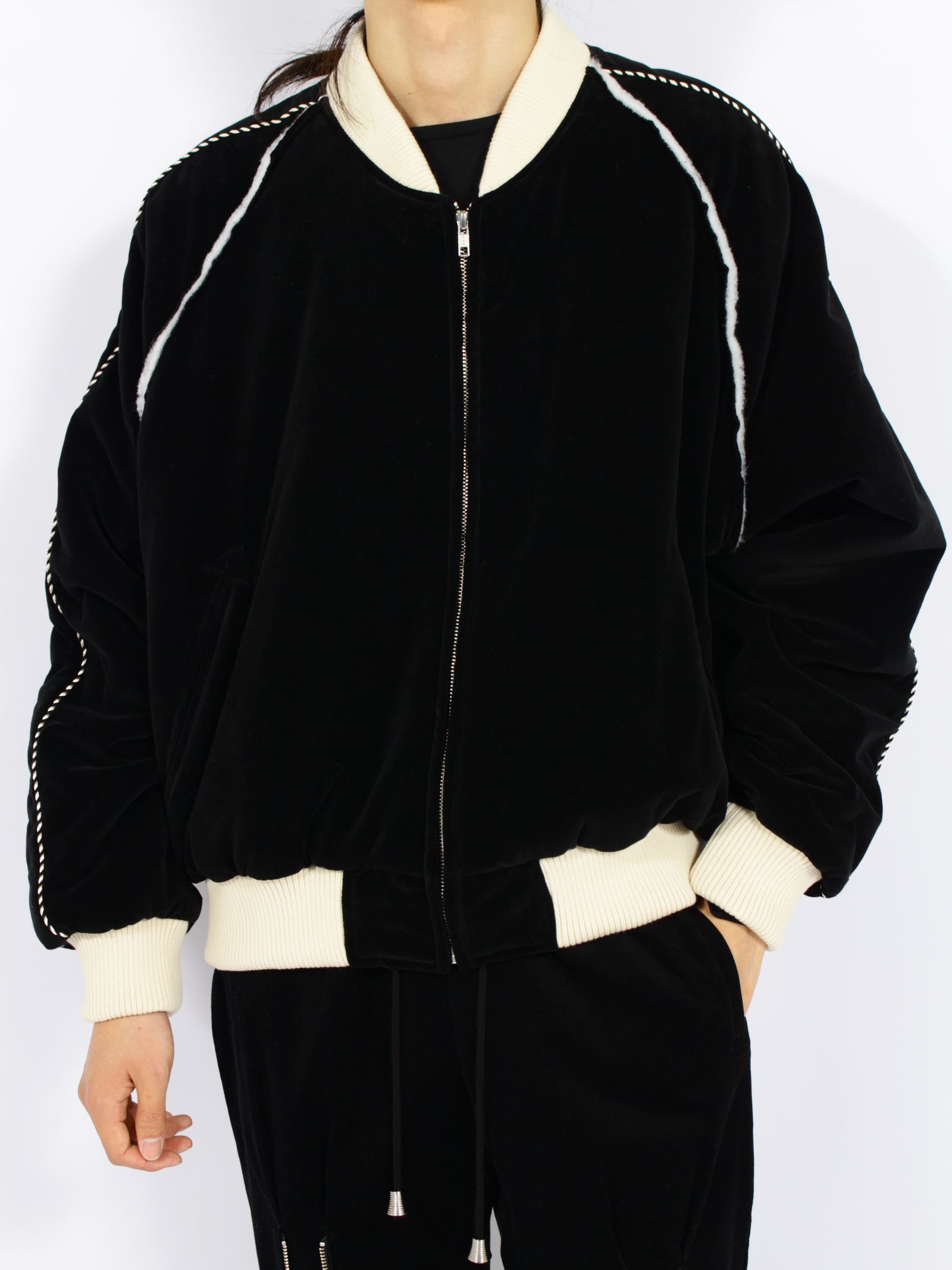 【26AW】ベルベティーン プレーン スーベニア ジャケット / VELVETEEN PLAIN SOUVENIR JKT / ブラック