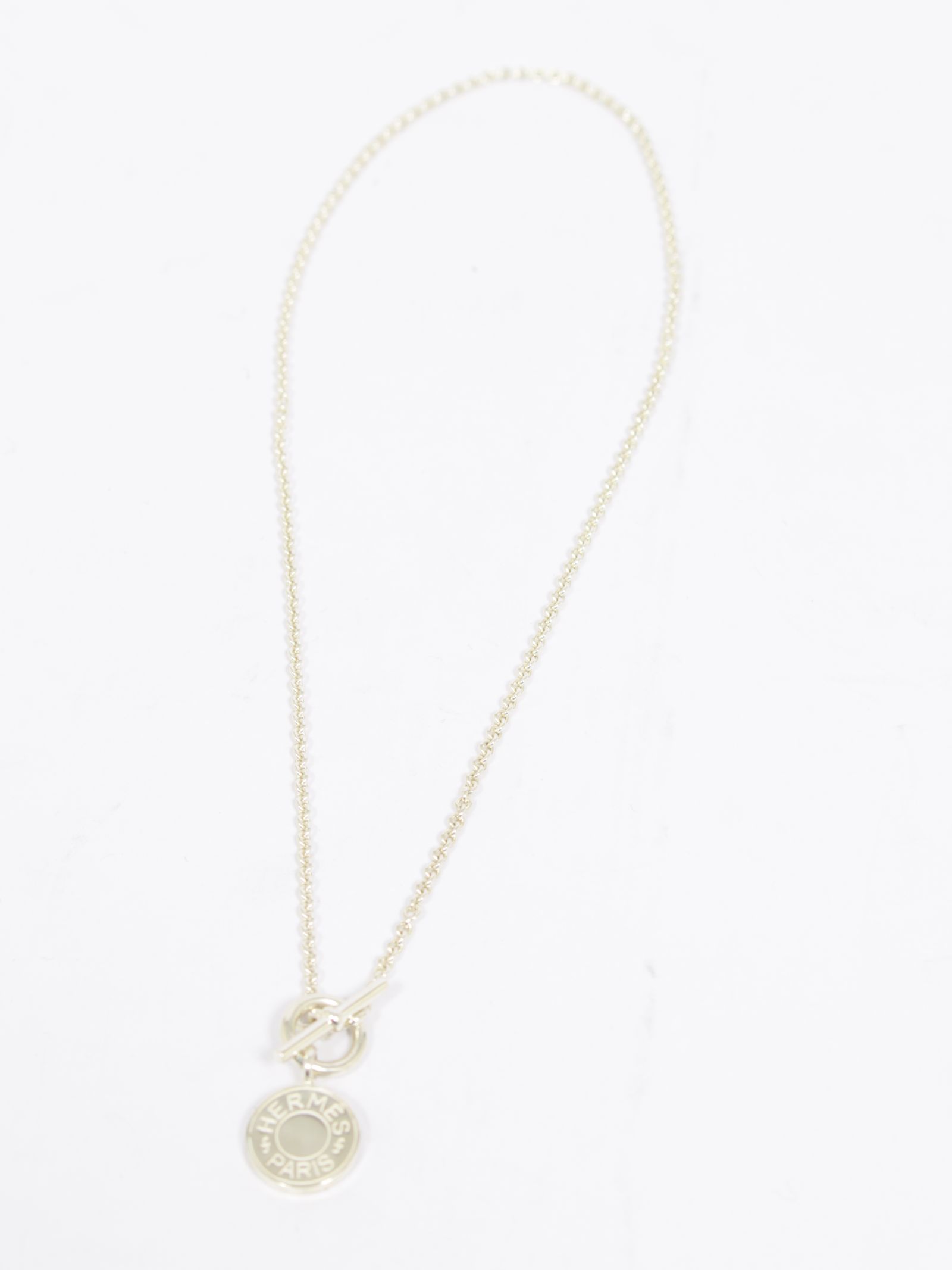 【HERMES VINTAGE】セリエ ネックレス  アミュレット / SELLIER NECKLACE / シルバー